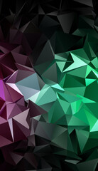 Fototapeta premium 3d Triangles, abstract background. Design wallpaper.