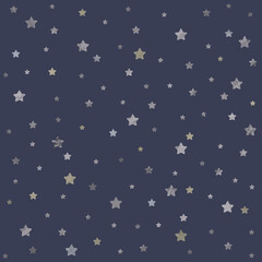 Fototapeta na wymiar blue black background of silver gray gold black stars
