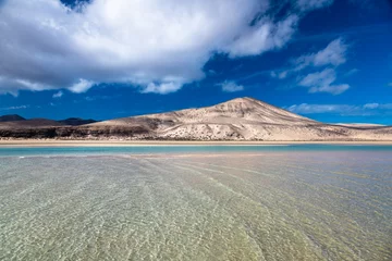 Cercles muraux Plage de Sotavento, Fuerteventura, Îles Canaries Plaża Sotavento na Fuerteventurze 