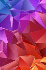 3d Triangles, abstract  background. Design wallpaper.