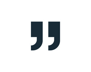 Obraz premium Quote Icon Vector Logo Template Illustration Design