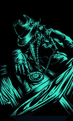 doctorplague vector illustration art