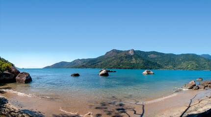Paradisiac beach in Saco do Mamangua, Paraty, Brazil