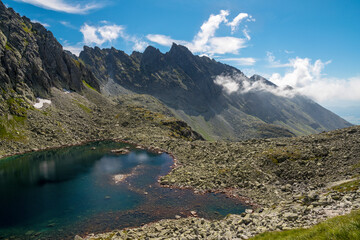 High Tatras - Slovakia - The the look to Capie pleso lake with the Satan peak in the background.