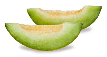 Slices of Canteloupe Melon