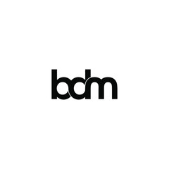 bdm letter original monogram logo design