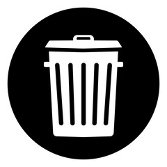 Trash Symbol Sign,Vector Illustration, Isolated On White Background Label. EPS10