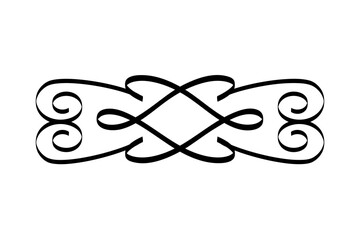 elegant divider victorian style icon