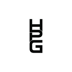 hpg letter original monogram logo design