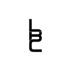 lbc letter original monogram logo design
