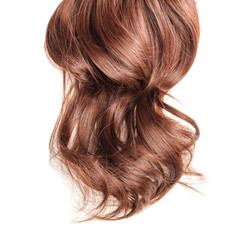 Ribbon Wavy Claret Synthetic Ponytail Hair Extensions	