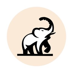 Obraz premium elephant Vector Simple Modern Logo Design