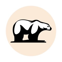 ice bear Vector Simple Modern Logo Design