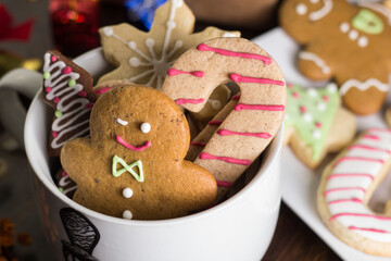 Christmas cookies cakes and decoration