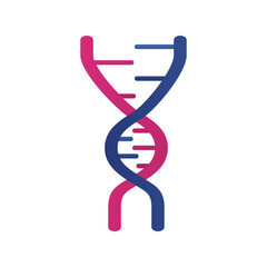 dna molecule structure isolated icon