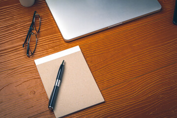 View of desk office table for working
