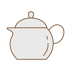 tea pot fill style icon