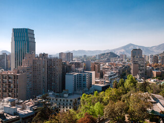 Obraz premium Vista of Santiago Chile