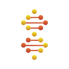dna molecule structure isolated icon
