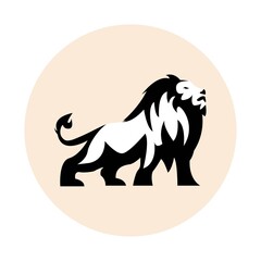 Lion Vector Simple Modern Logo Design