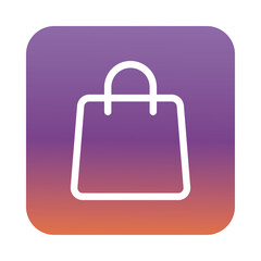 shopping bag interface block gradient style icon