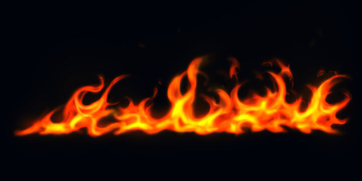 燃え盛る炎のイラスト　エフェクト　背景装飾
