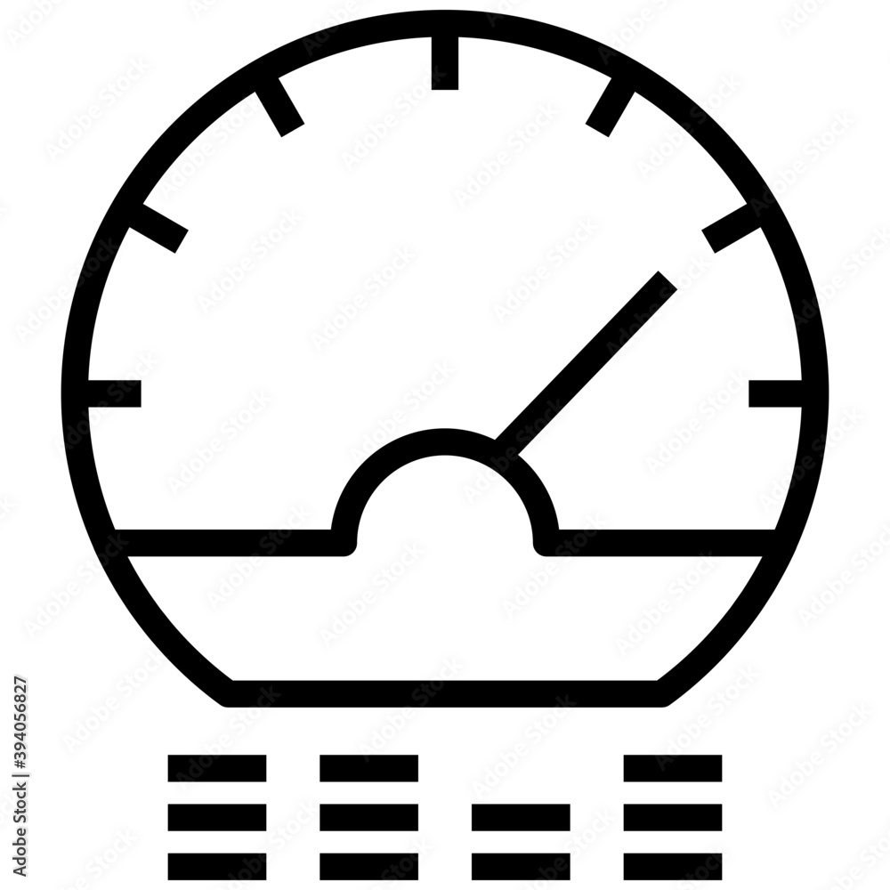 Wall mural speedometer device vector