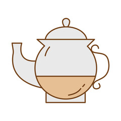 tea pot fill style icon