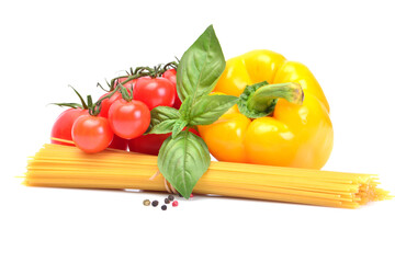 Spaghetti with vegetables