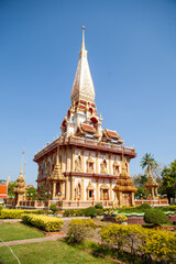 Fototapeta na wymiar Wat Chalong temple, Phuket, Thailand.