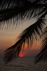 Beautiful Sunset over the Indian ocean. - 394059687