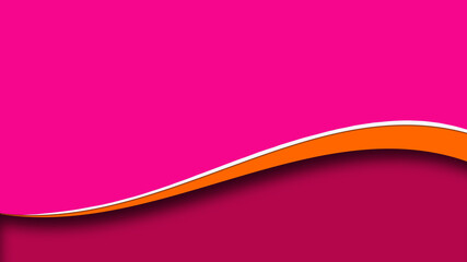 3D orange Line pink Background
