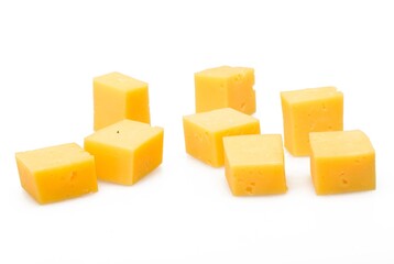 Cubes of Yellow Cheese