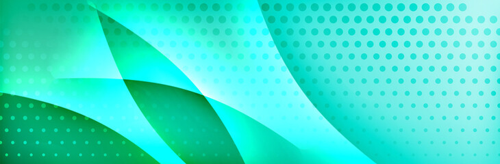 Fluid gradient neon color waves, vector abstract background