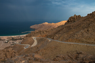 Rocky mountains in Oman