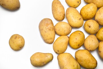 Group of Yukon gold potatoes