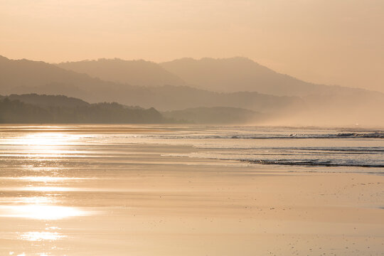 Sunrise On The Beach Of Matapalo In Costa Rica