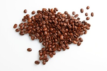 Coffee beans - isolated image