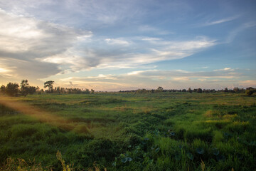 Natural scenery at sunset