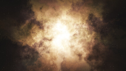 Beautiful abstract galaxy with glow. Generated stellar nebula