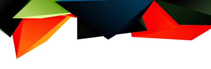 Triangle mosaic abstract background, 3d triangular low poly shapes. Geometric vector illustration for covers, banners, flyers and posters and other