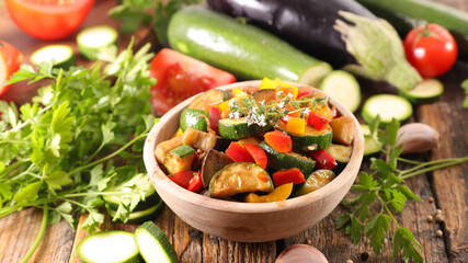 ratatouille- grilled mixed vegetable and herbs