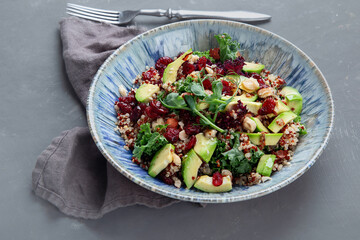 Quinoa salad with grapefruit