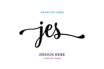 JES lettering logo is simple, easy to understand and authoritative