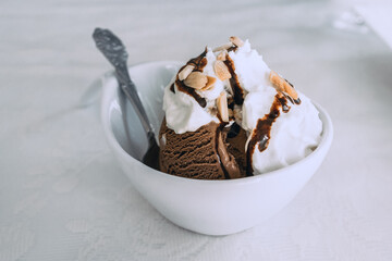 Chocolate and coconut milk Ice Cream