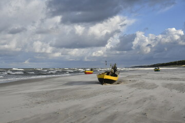 
A wonderful autumn storm on Debki Beach