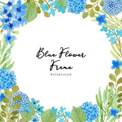 Blue Flower Frame