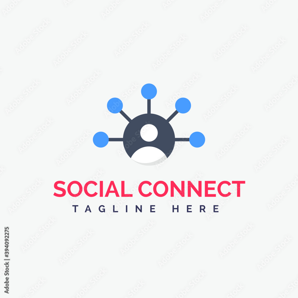 Poster Social Connect Vector 