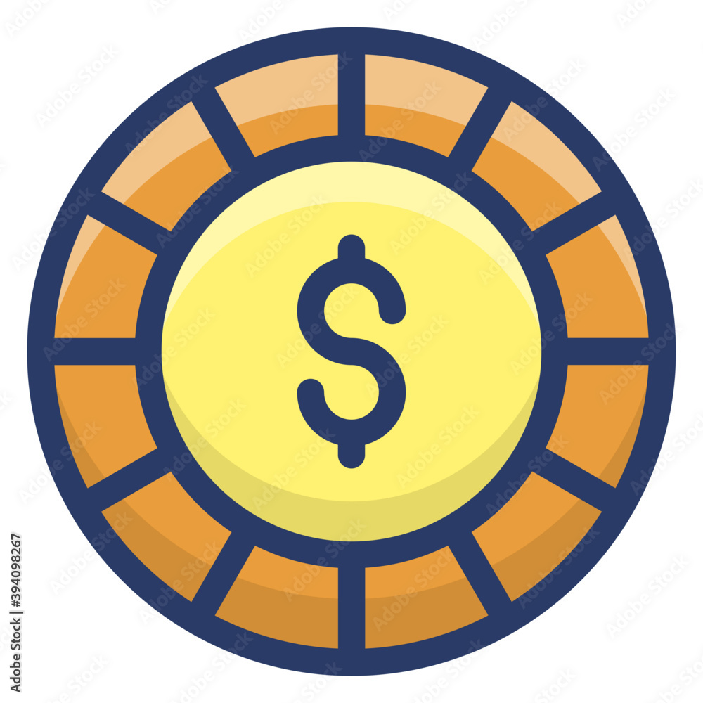 Wall mural dollar coin vector