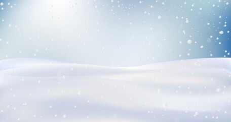 Snow landscape, Christmas wallpaper.